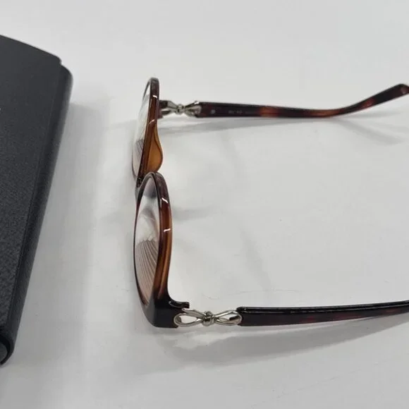 Burberry Eyeglasses Glasses Valentino Womens Brown Tortoise with Case 214125